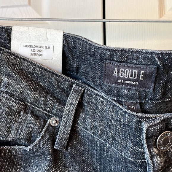 NWT AGOLDE Chloe Low Rise Slim in Liverpool sz 30 - Picture 5 of 14
